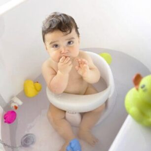 Orbital Rotating baby bath seat